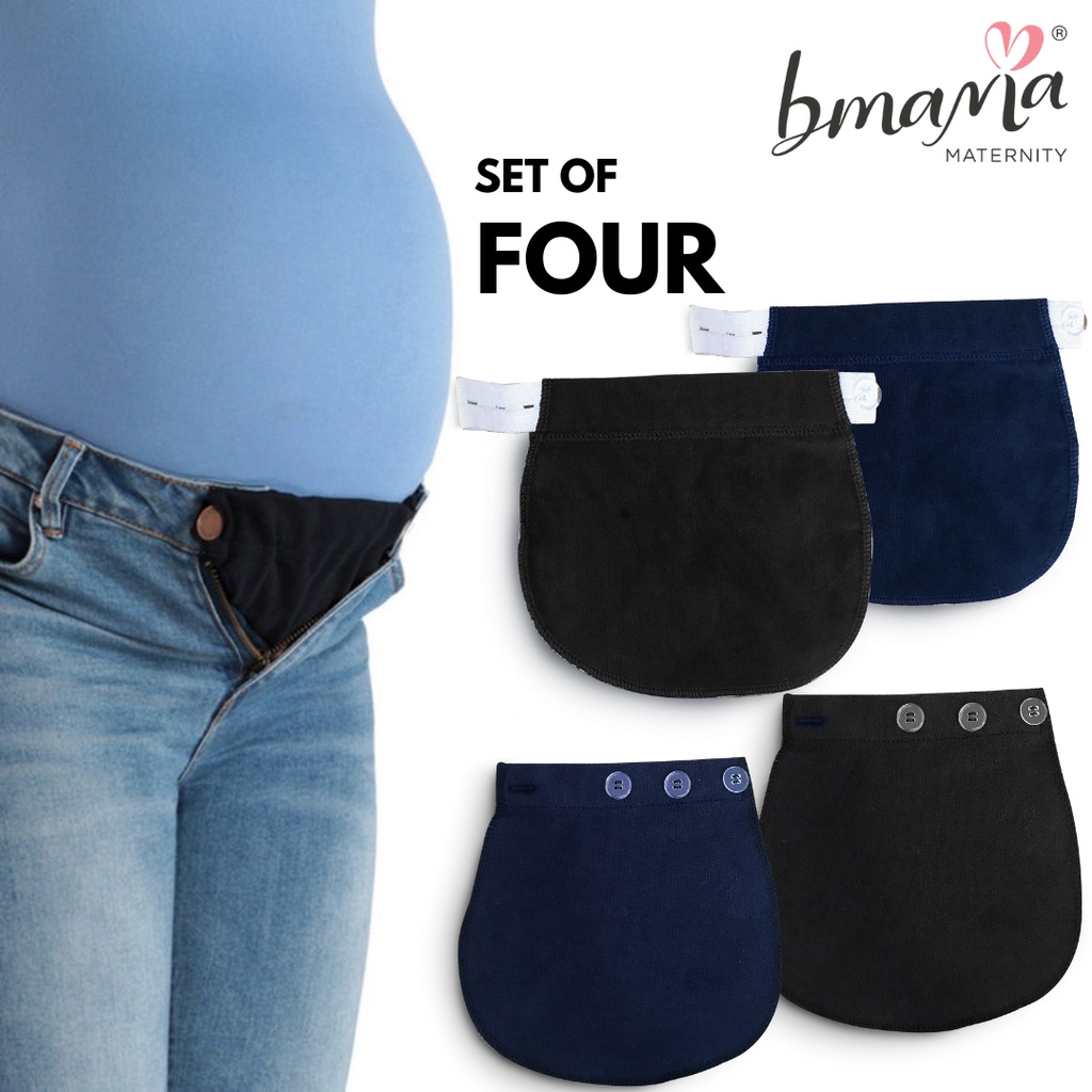 Bmama Maternity Adjustable Waistband Pregnancy Pants Extender (4 Pcs) -  ACC-222R SET