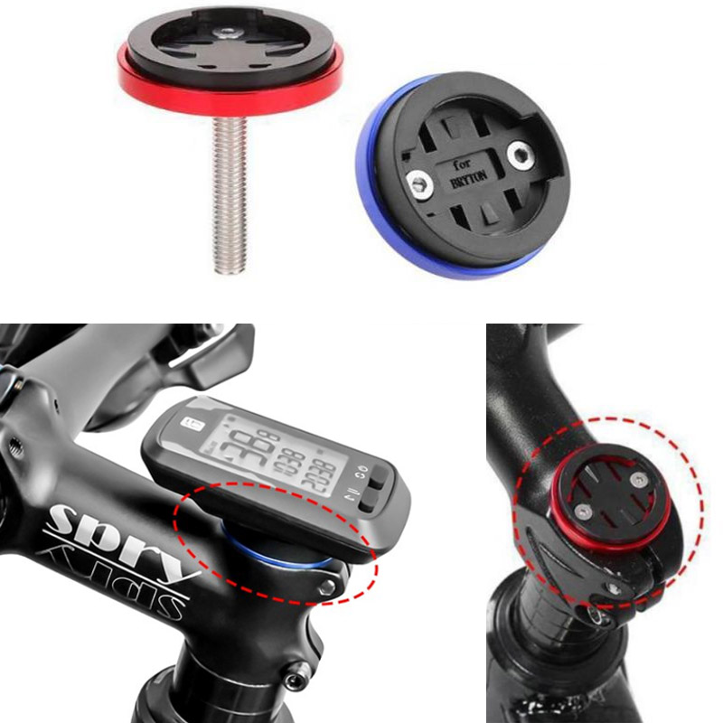 Bike Computer Holder Stopwatch GPS Speedometer Mount Bracket Stem Top