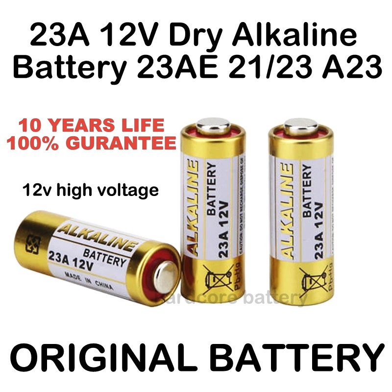 23A 27A 12V Dry Alkaline Battery 23AE 21/23 A23 23GA MN21 For Doorbell ...