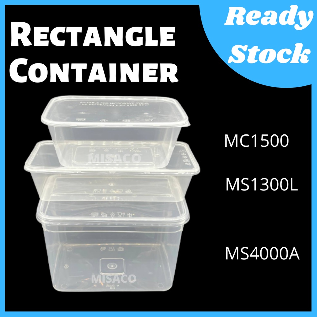 Plastic Rectangular Container Packaging Plastic Container Selangor