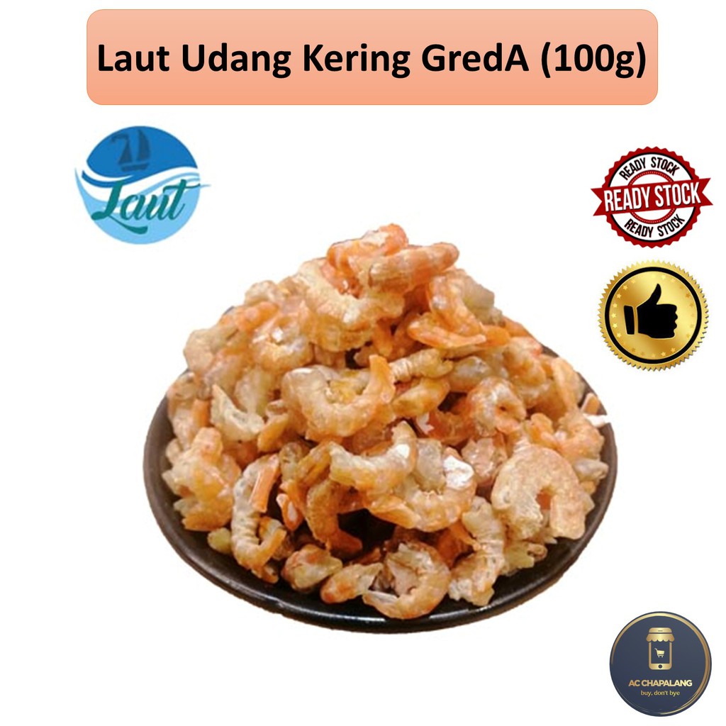 [Ready Stock] Laut Udang Kering Gred A (100g) | Shopee Malaysia