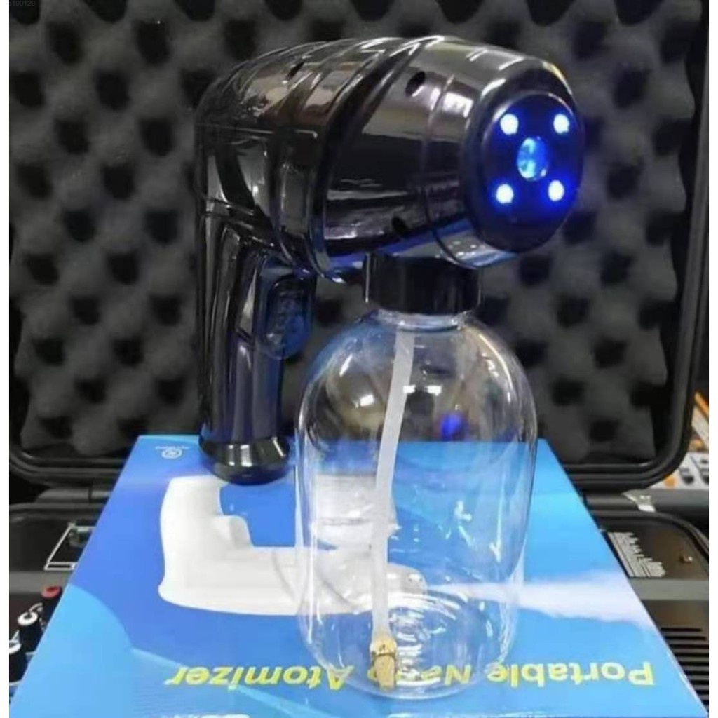 SN_ 800ML wireless fogging machine blue light nano spray gun ...