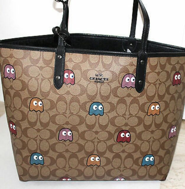 Coach pac man reversible tote hotsell