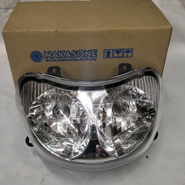 KARISMA HEAD LAMP ASSY E2 WITH BULBS & SOCKET | Shopee Malaysia