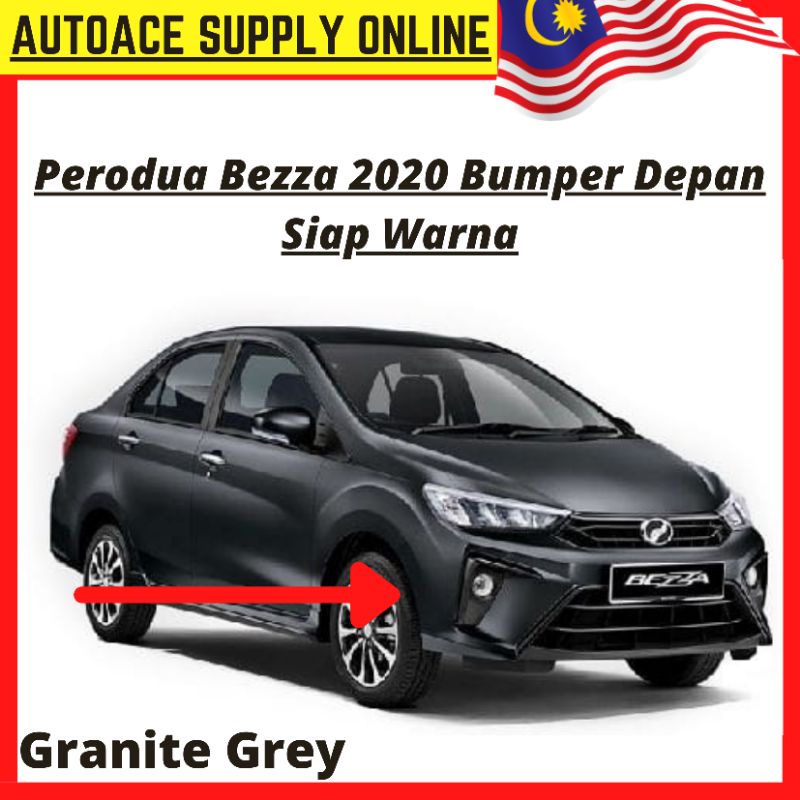 Perodua Bezza 2020 Bumper Depan Siap Warna(Granite Grey) | Shopee Malaysia