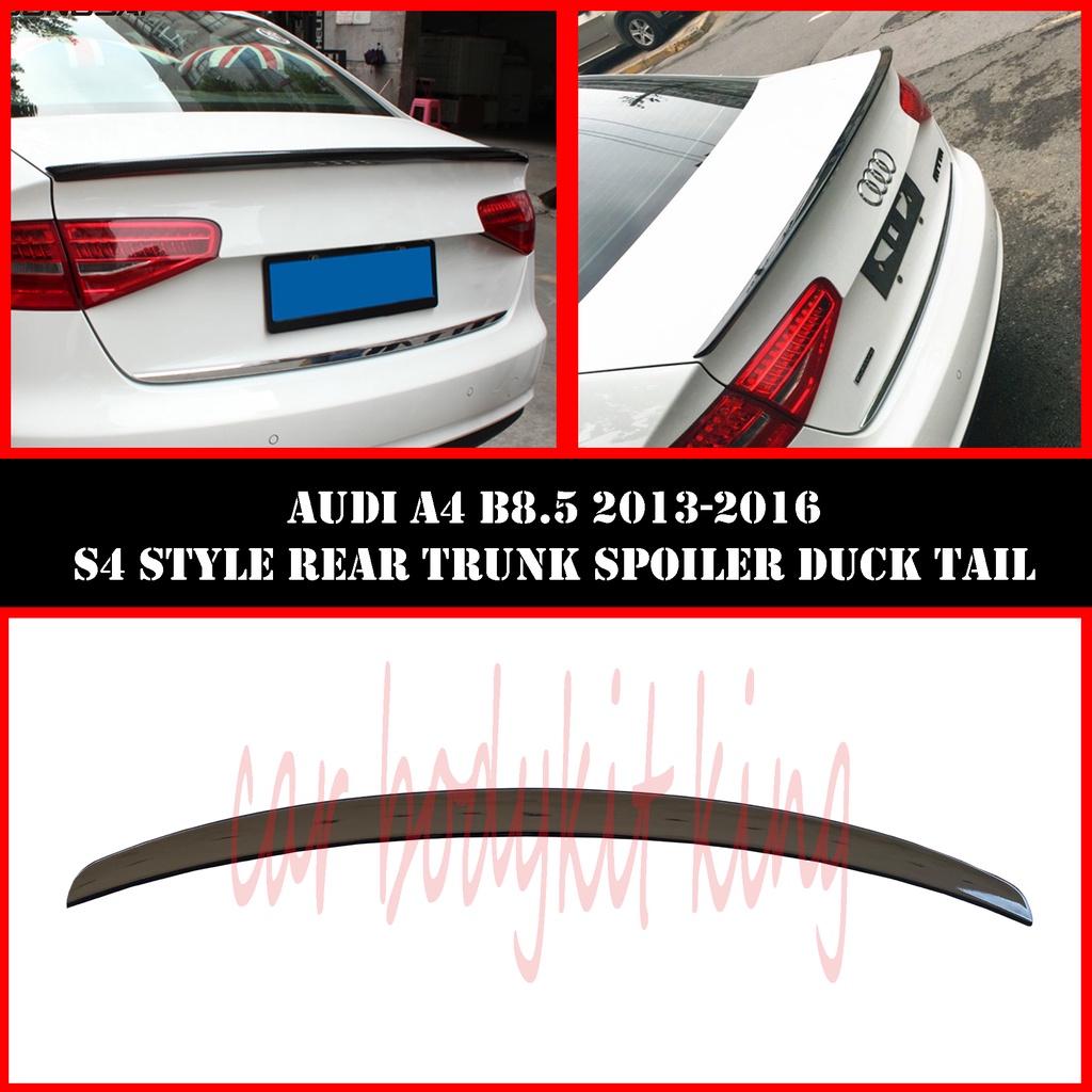 Auto Perfectionists UK Gloss Black M4 Style Rear Trunk Spoiler For Audi A8 S8 D4 (2009-2017)