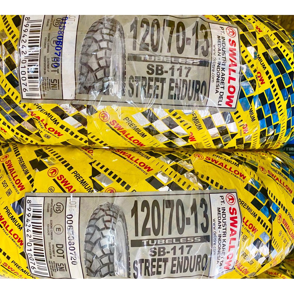 TAYAR DUAL PURPOSE 120/70-13 BRAND SWALLOW INDONESIA (SYM HUSKY 150 ...