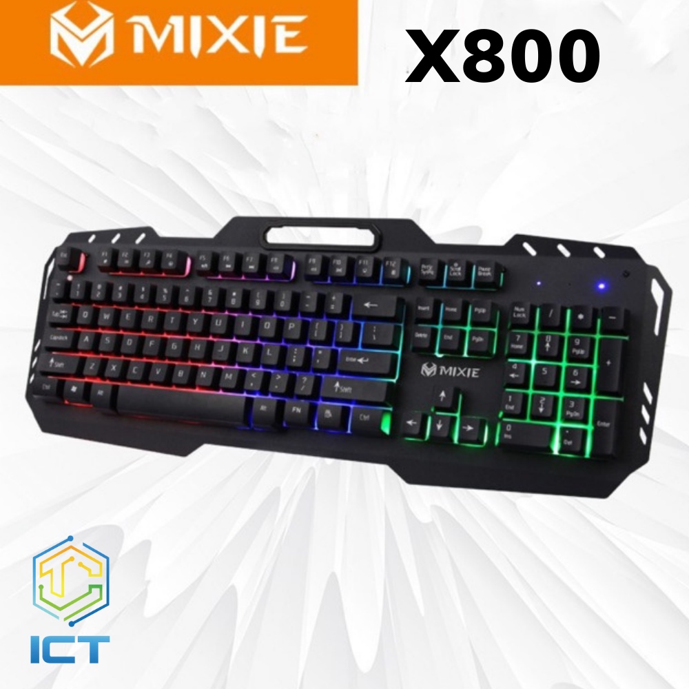 Mixie X800 Keyboard With led, Fake Mechanical Keyboard Playing
