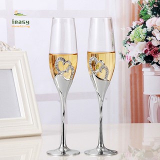 2023 New 2pcs Sparkling Wine Glass Cups Wedding Gift Luxury