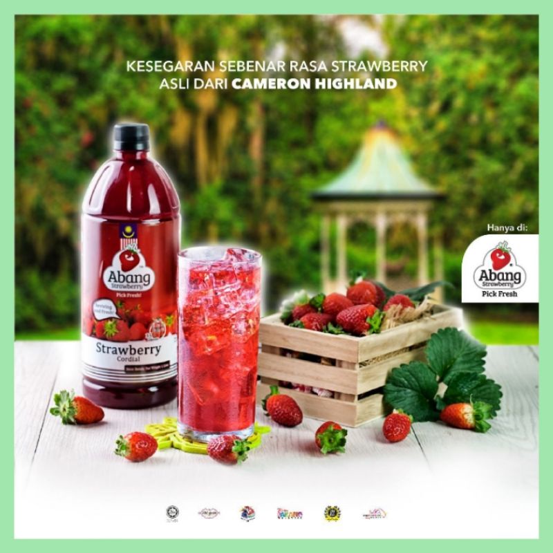 STRAWBERRY CORDIAL ABANG STRAWBERRY CAMERON HIGHLANDS | Shopee Malaysia