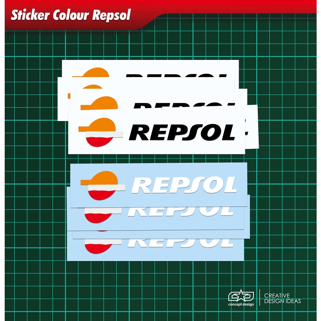 Repsol Color Sticker Sticker Motor | Shopee Malaysia