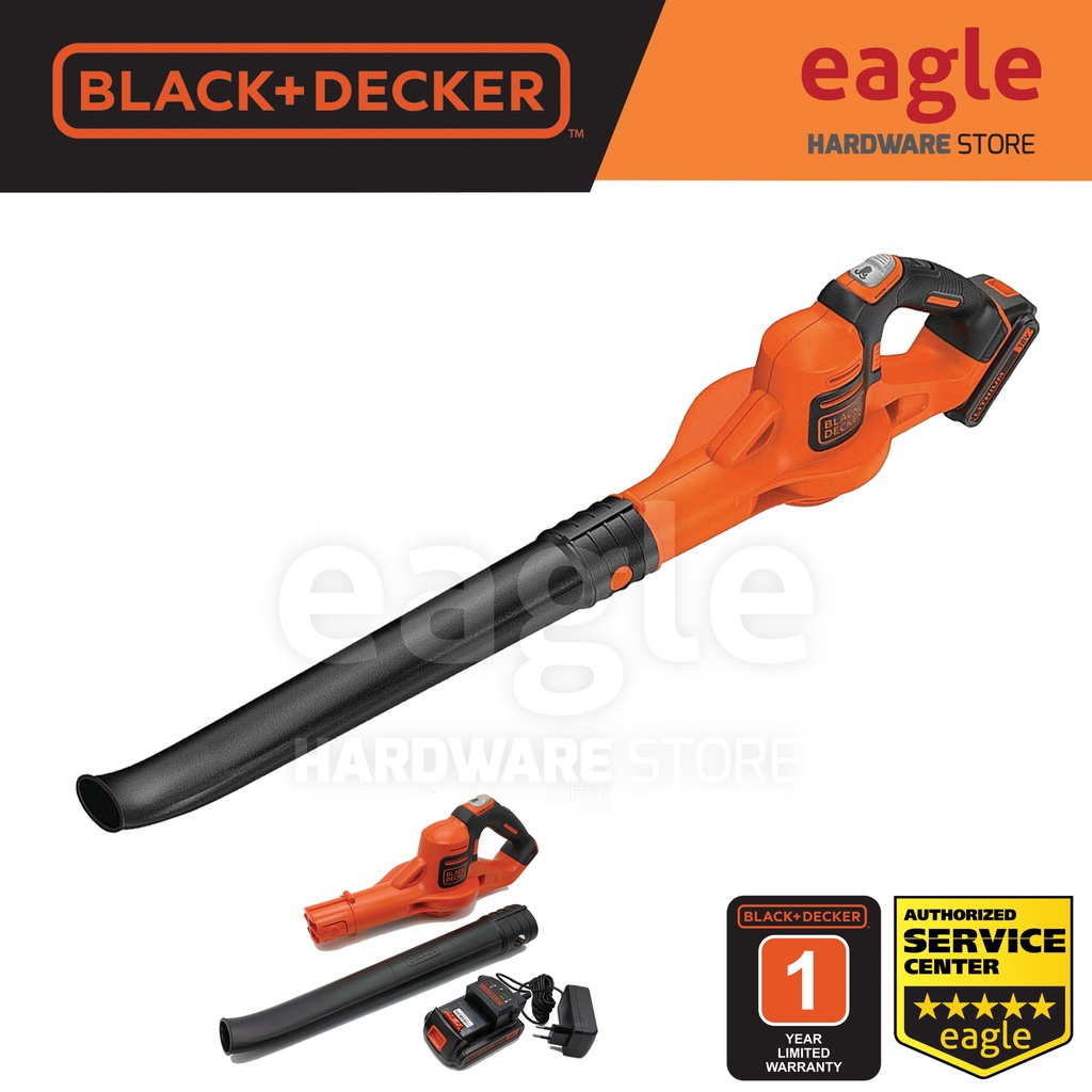 BLACK & DECKER GWC1820PCF-B1 18V Power Boost Blower With 1pc Battery - Free  ship