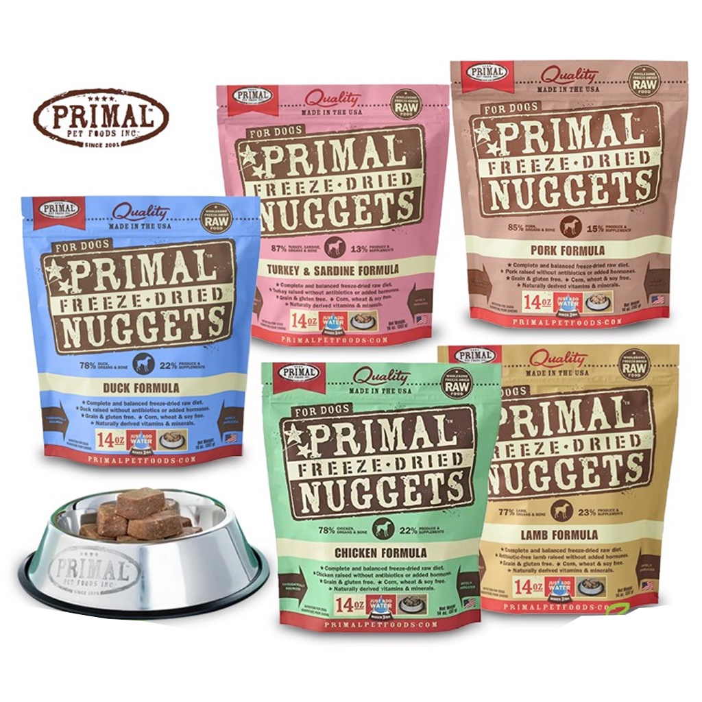 Primal Pet Food Freeze Dried Dog Food 14Ounce 396g Bag Made in