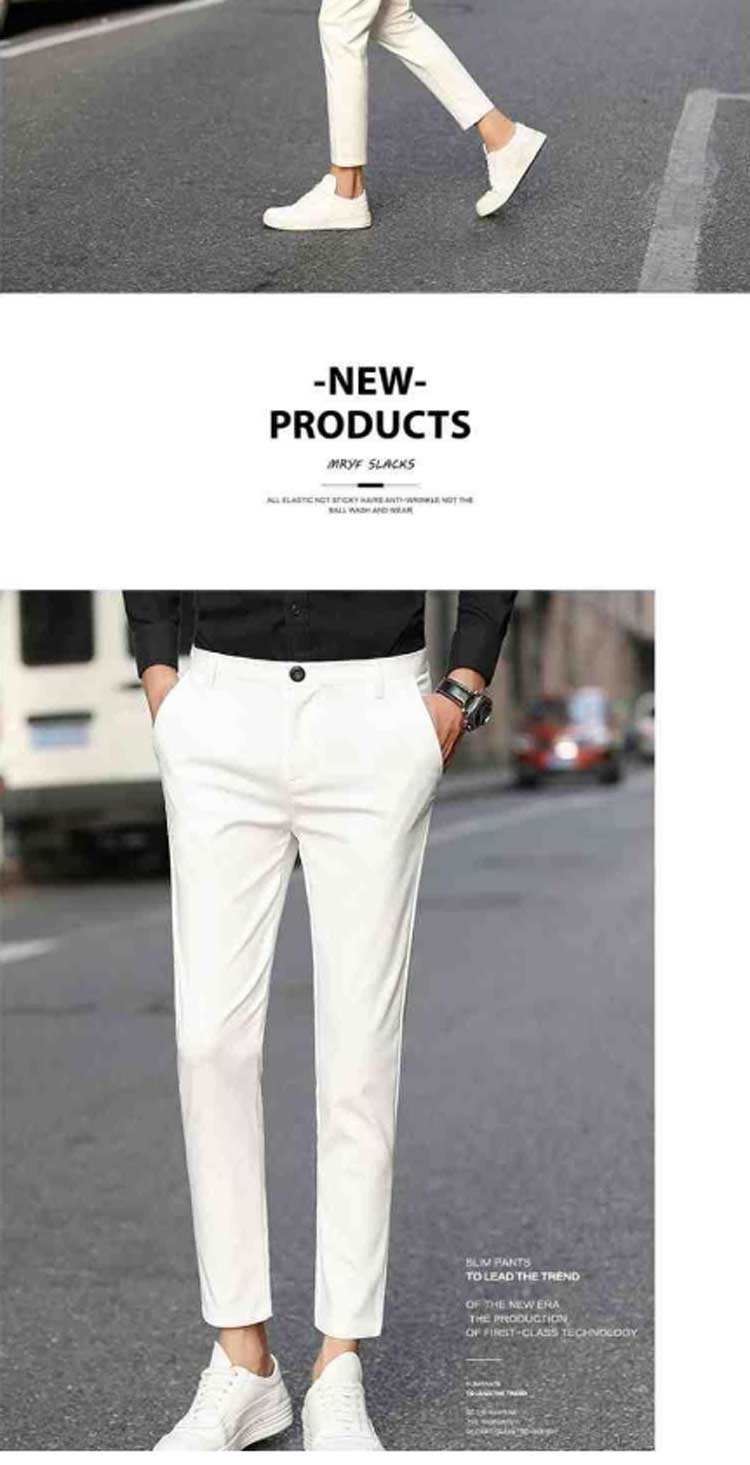 🔥Local Stock🔥 Men's Pants Slim Fit Korean Trousers Business Casual ...