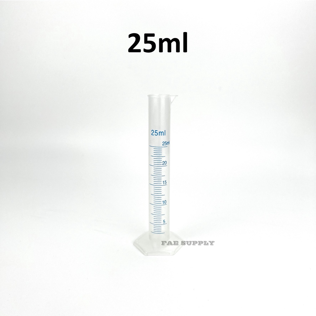 Measuring Cylinder Plastic 10ml 25ml 50ml 100ml 250ml Silinder Penyukat Shopee Malaysia 3158