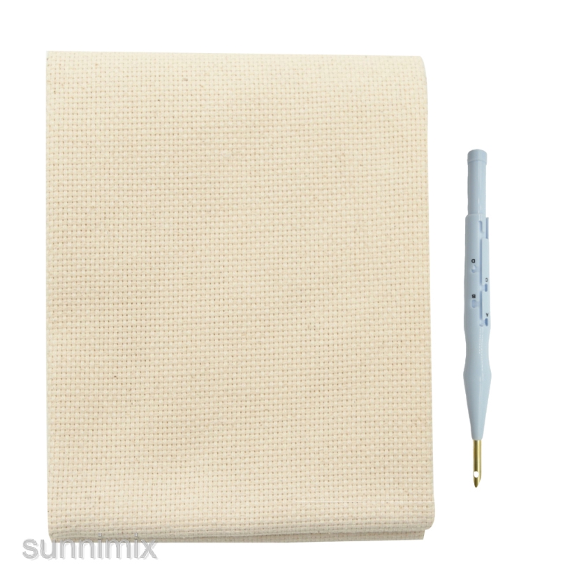 [SunnimixMY] Cotton Blank Monk's Cloth Reserve Aida Cloth for Rug