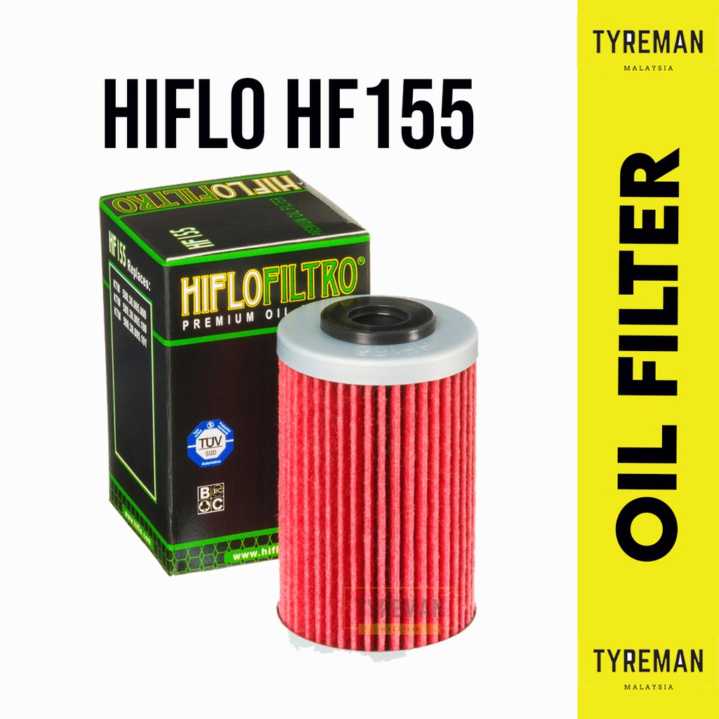 Penapis Minyak Hiflo Filtro HF155 Performance Oil Filter- KTM DUKE 200 ...