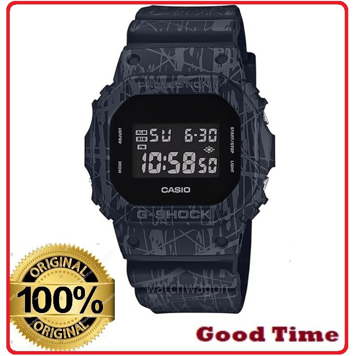 CASIO ORIGINAL G-SHOCK DW-5600SL-1 MEN'S WATCH + (2 YEARS WARRANTY)