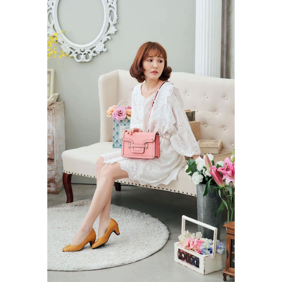 MARC ROCOO Genuine Leather Metropolitan Sling Bag 真皮都會美型鏈帶側背包 | Shopee ...