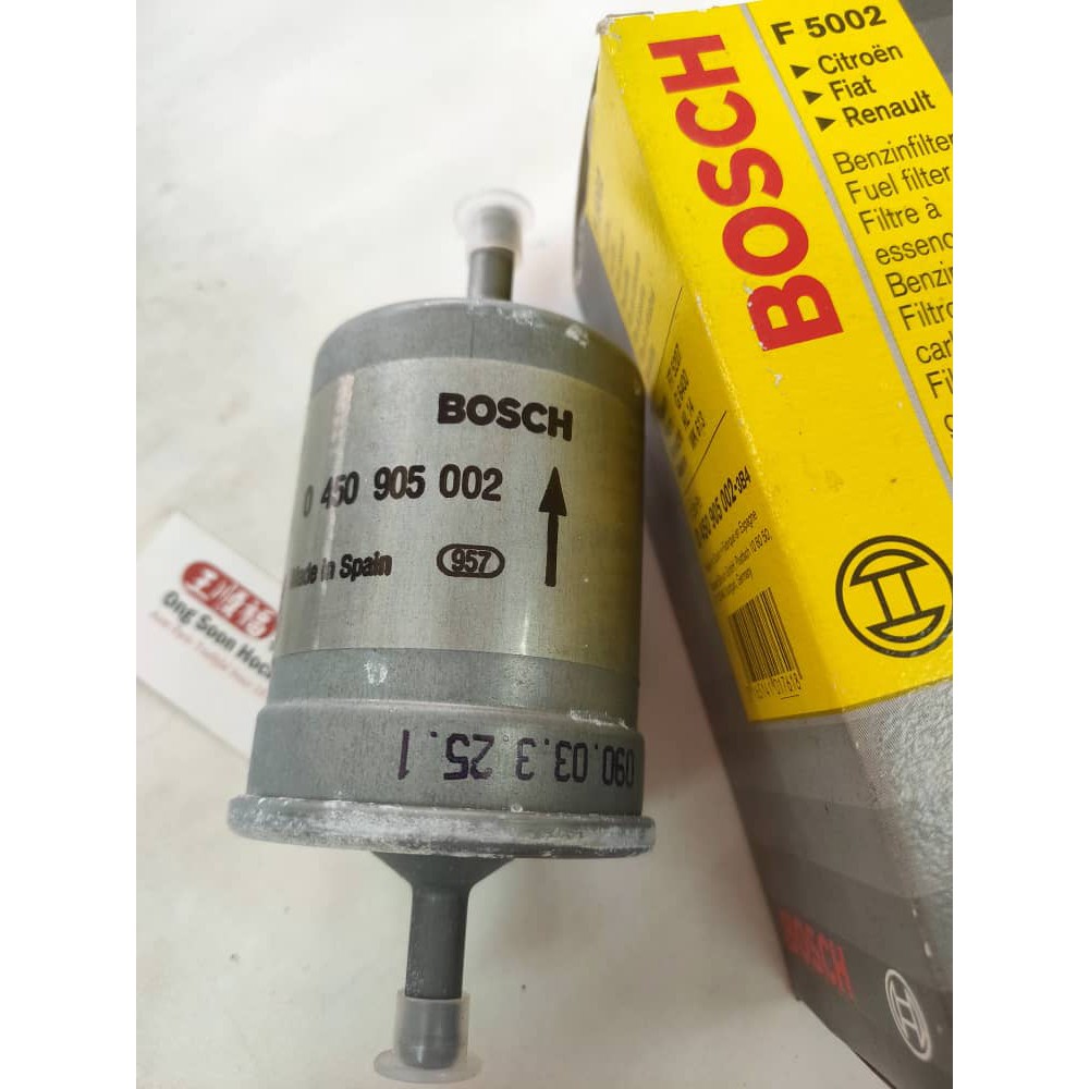 0 450 905 002 BOSCH F 5002 Filtro combustible Filtro de tubería, 8mm