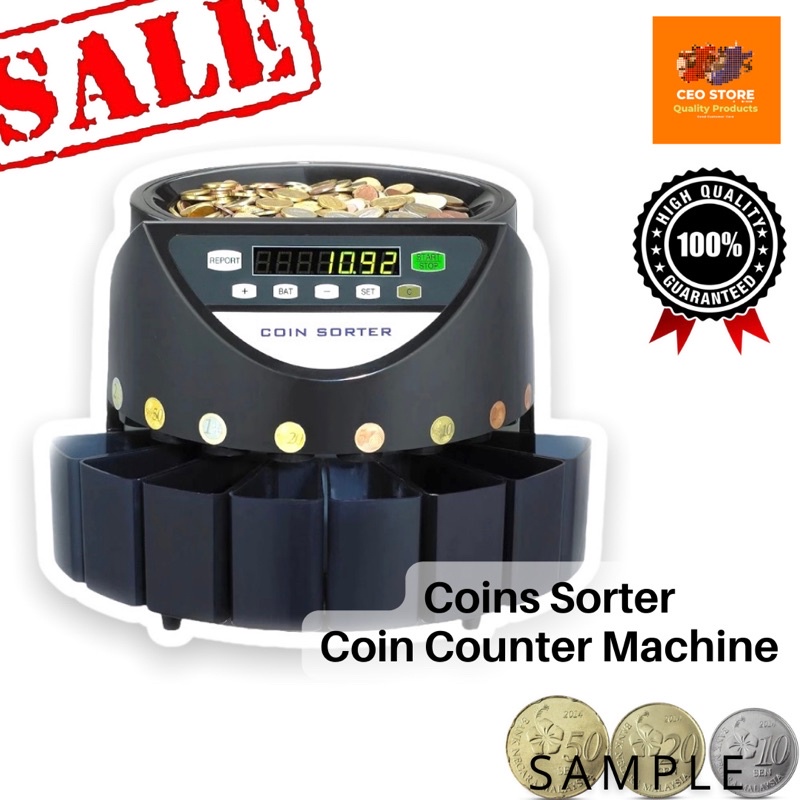 Coin Counter Coin sorter Banker Money Electronic Coins Sorter Money