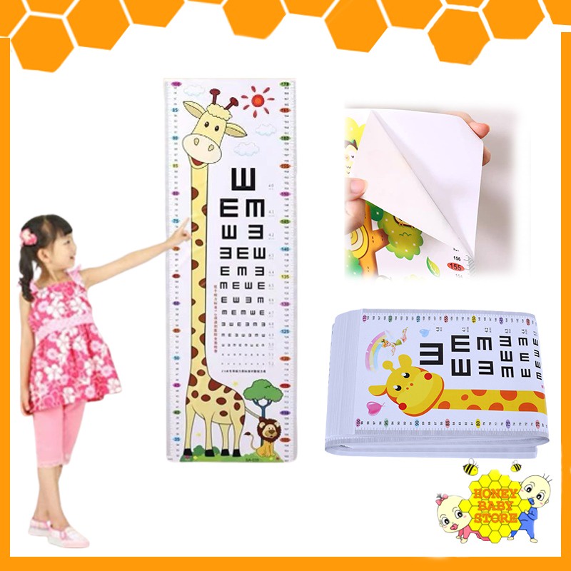 Children's Height Wall Cartoon Stickers Baby Removable Sticker ...