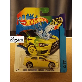 HOT WHEELS COLOR SHIFTERS CITY 2008 MITSUBISHI LANCER EVOLUTION 8