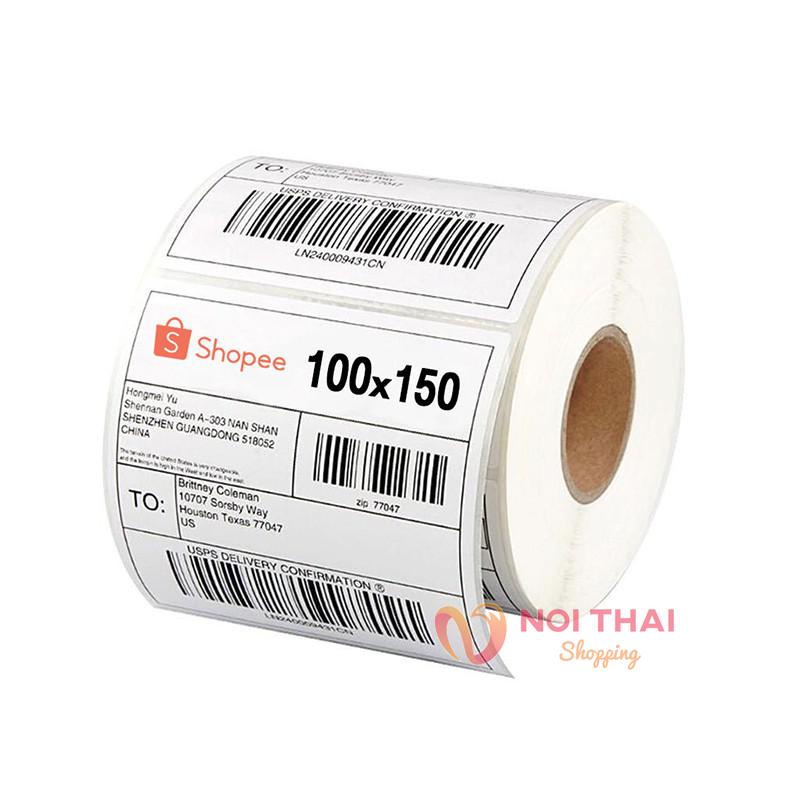 Printer Paper 100 * 150mm 500 Stars Thermal Sticker Roll Cover nt99 ...