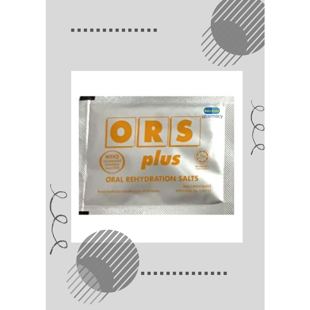 Ors Plus Oral Rehydration Salts 1s Shopee Malaysia 0451