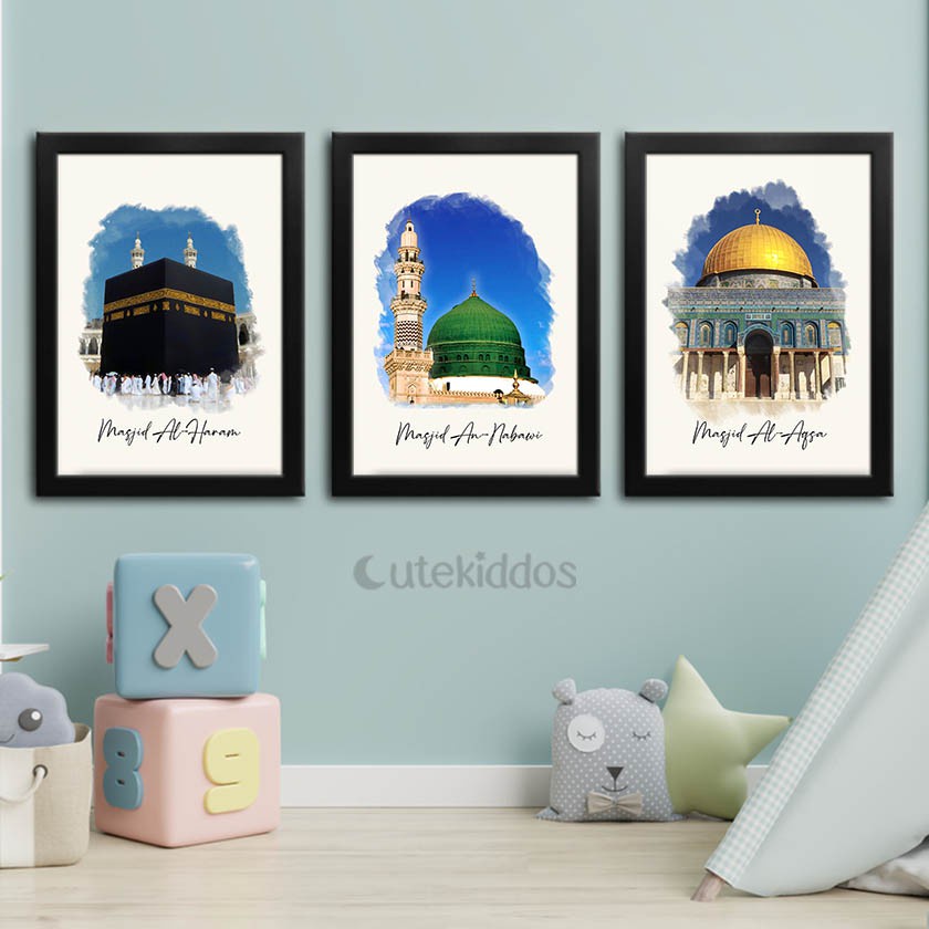 HIASAN DINDING Wall Decoration Poster Wall Decor Islamic Kaaba Al Haram