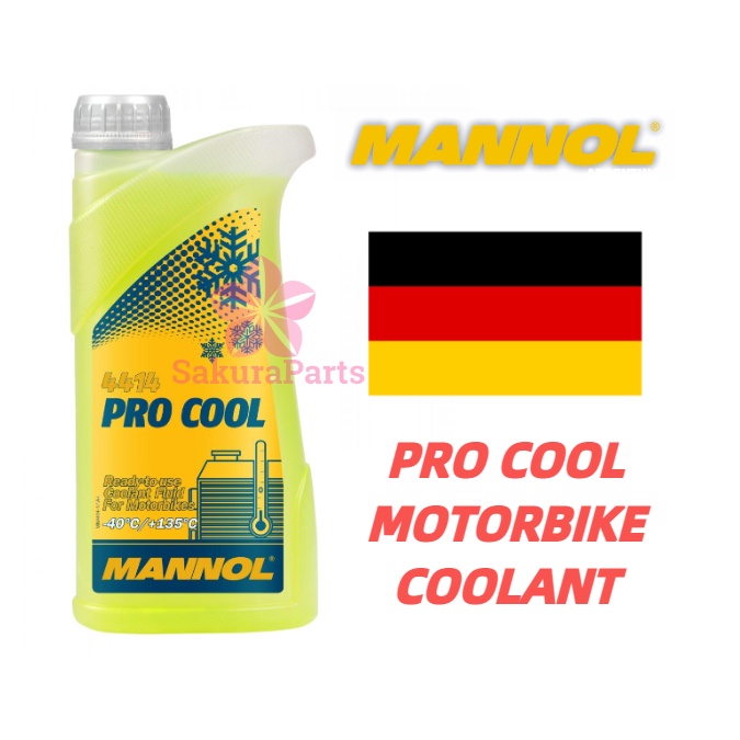 MANNOL 4414 Pro Cool Radiator Coolant for Motorbike Motorcycle 1L ...