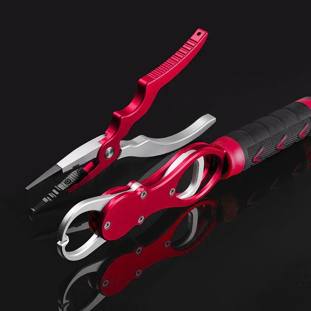 Aluminum Fishing Pliers Grip Set Fishing Tackle Split Ring Cutters Line ...