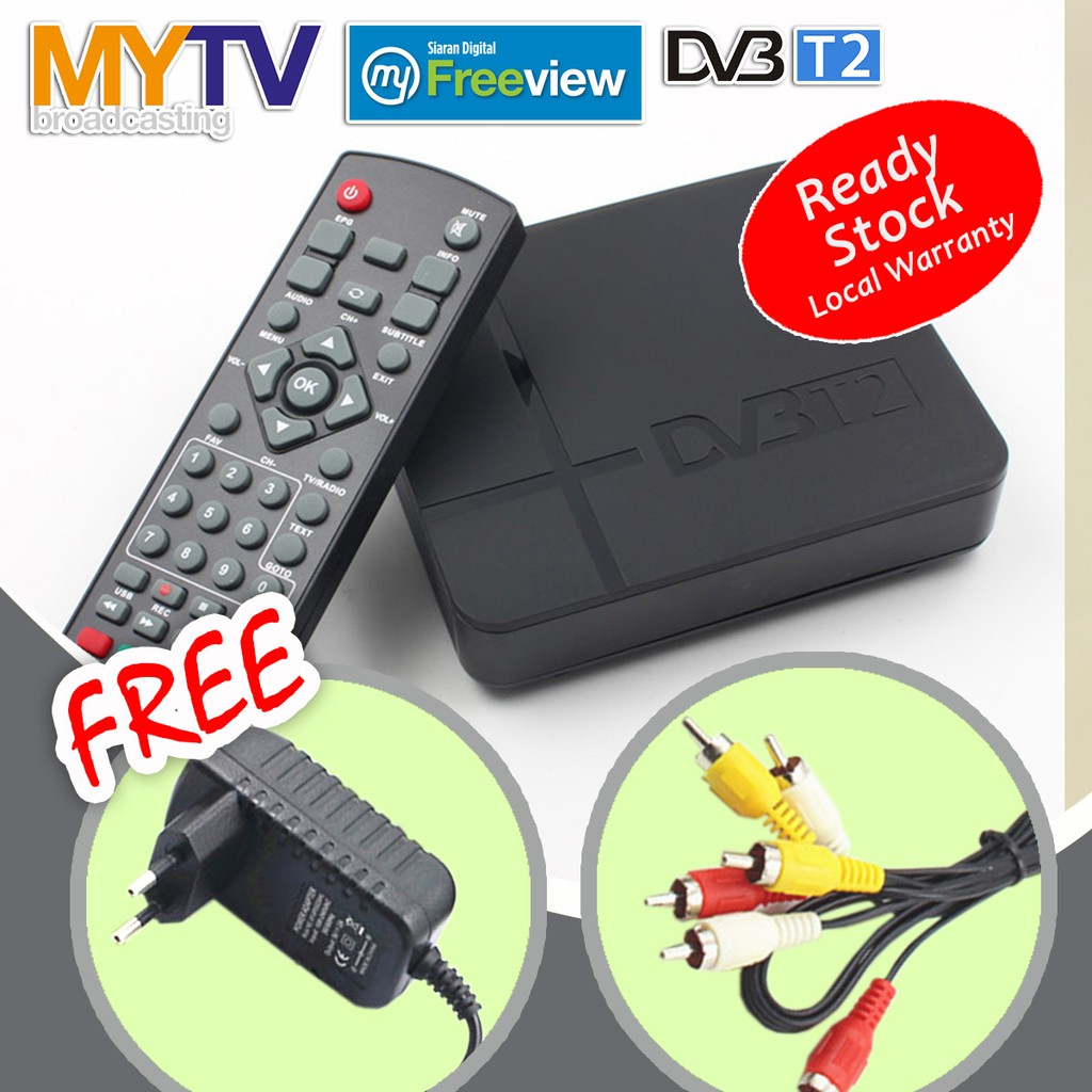Decodificador + Antena UHF] DVBT2 DVB T2 MYTV Myfreeview MY TV Dekoder PVR