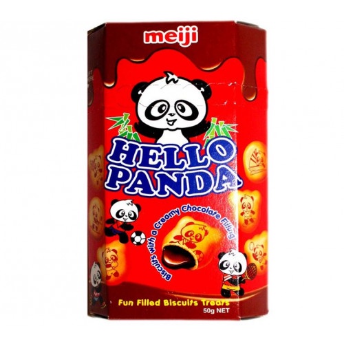 Meiji Hello Panda Biscuits With Chocolate Flavoured Filling 43g