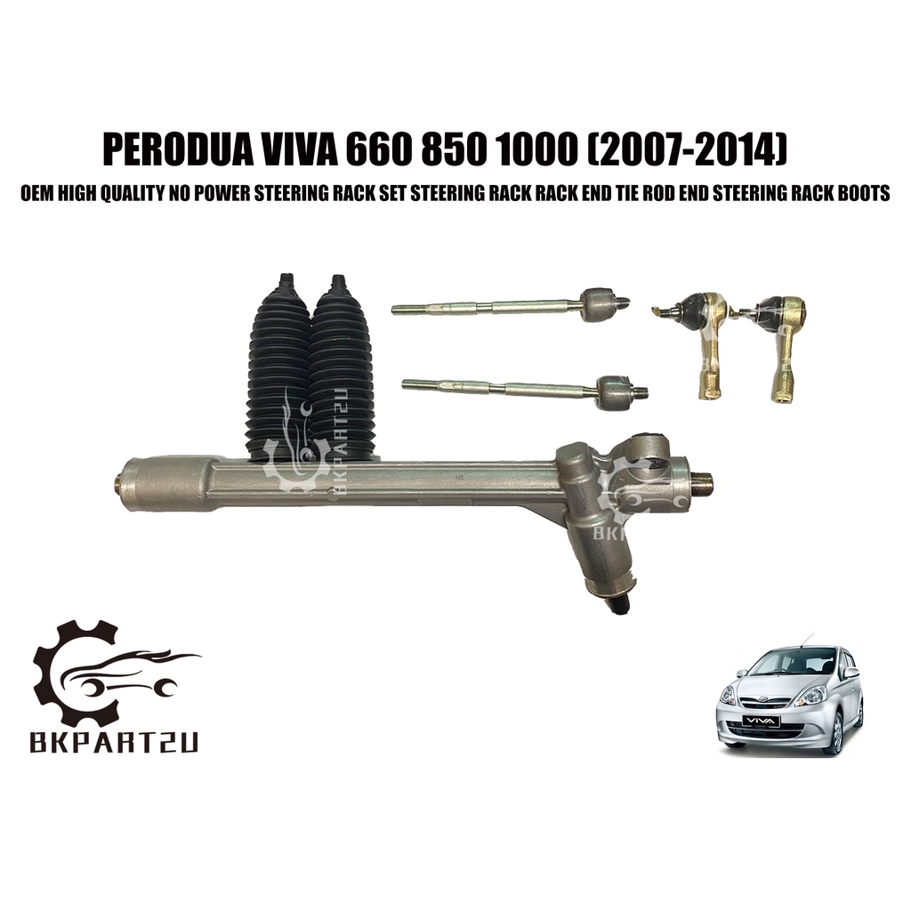 PERODUA VIVA 660 850 1000 (2007-2014) NO POWER STEERING RACK SET RACK ...