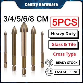 3-12mm Cross Hex Tile Drill Bits Set for Wood Glass Plastic Ceramic  Concrete Hole Opener Brick Hard Alloy Triangle Bit Tools Kit