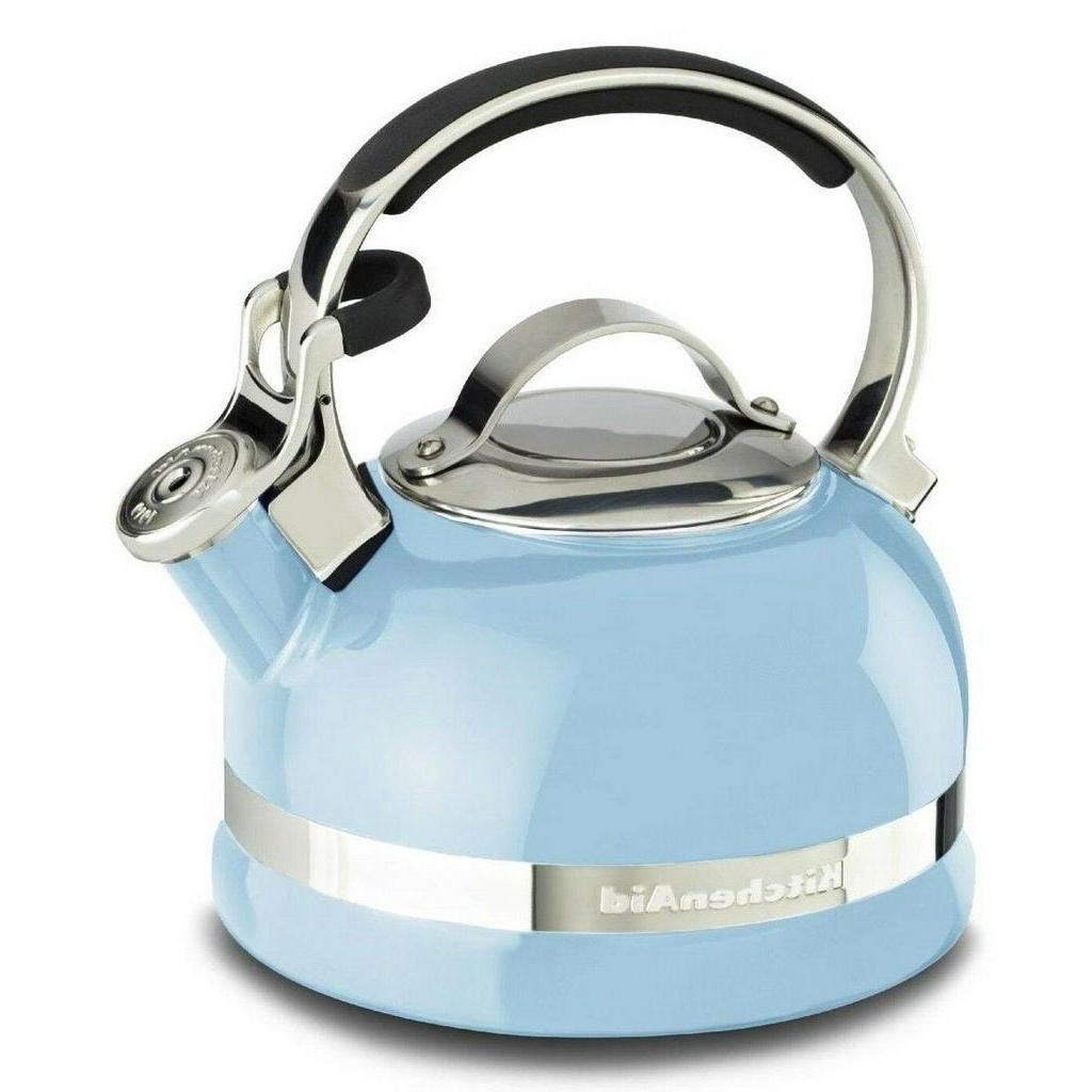 KitchenAid 2-Qt. Kettle with Full Handle and Trim Band - Blue