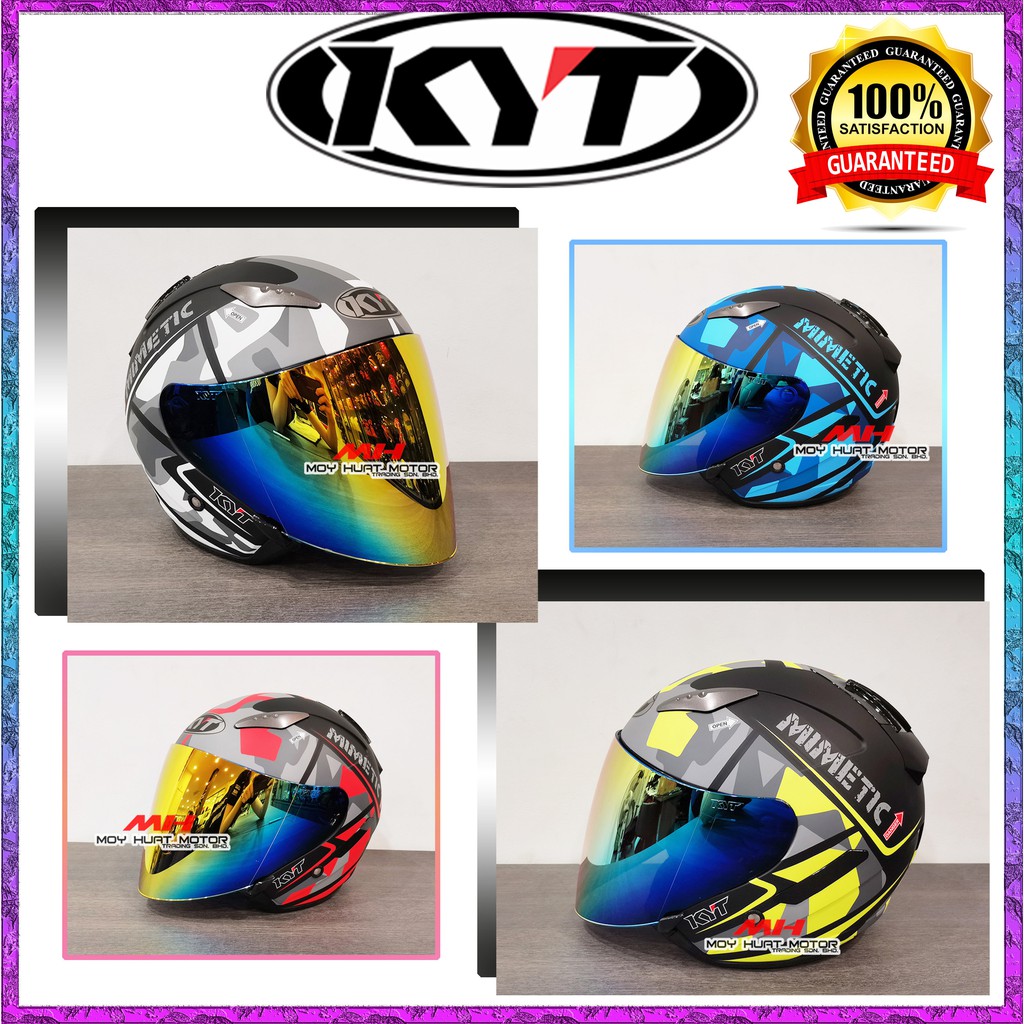 ORIGINAL KYT HELLCAT MIMETIC MATT COLOUR HELMET / KYT HELLCAT HELMET