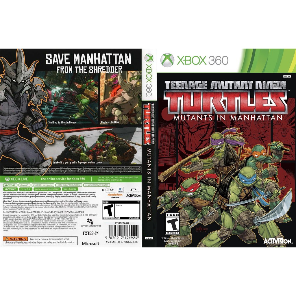 Xbox on sale 360 tmnt