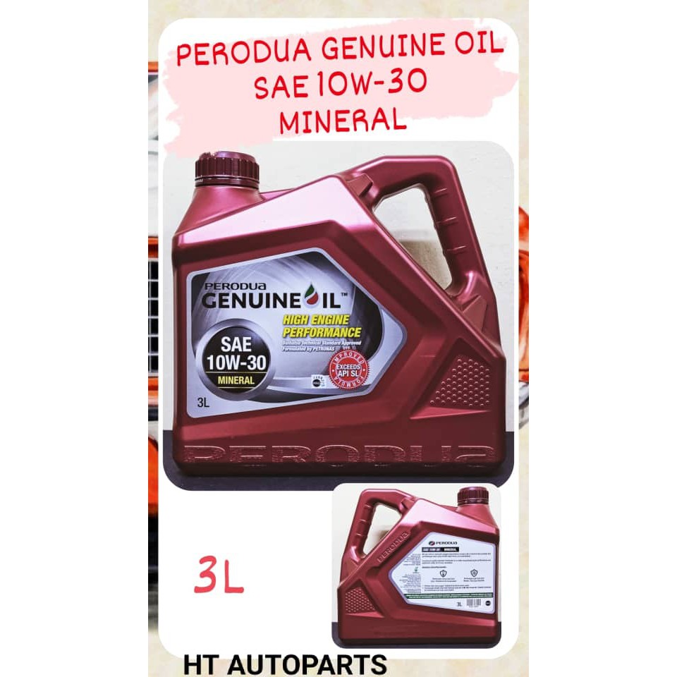 Perodua Genuine Oil Sae W L Sae W L Engine Oil