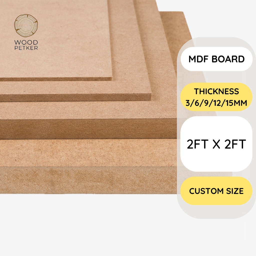 【Ready Stock】Wainscoting MDF board DIY 3mm/6mm/9mm/12mm/15mm thickness ...