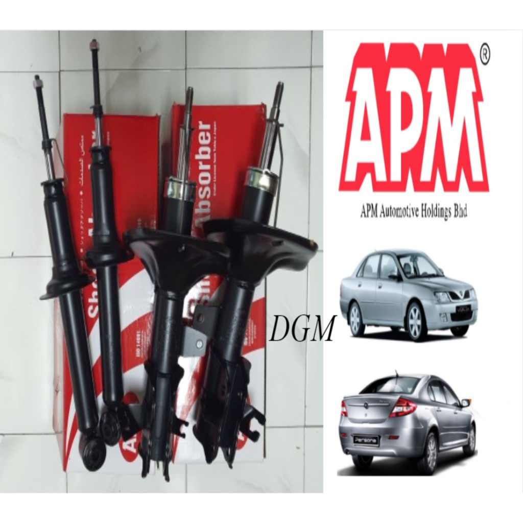 APM Proton Waja / Persona / Gen2 1.6 Front & Rear Absorber (Left ...