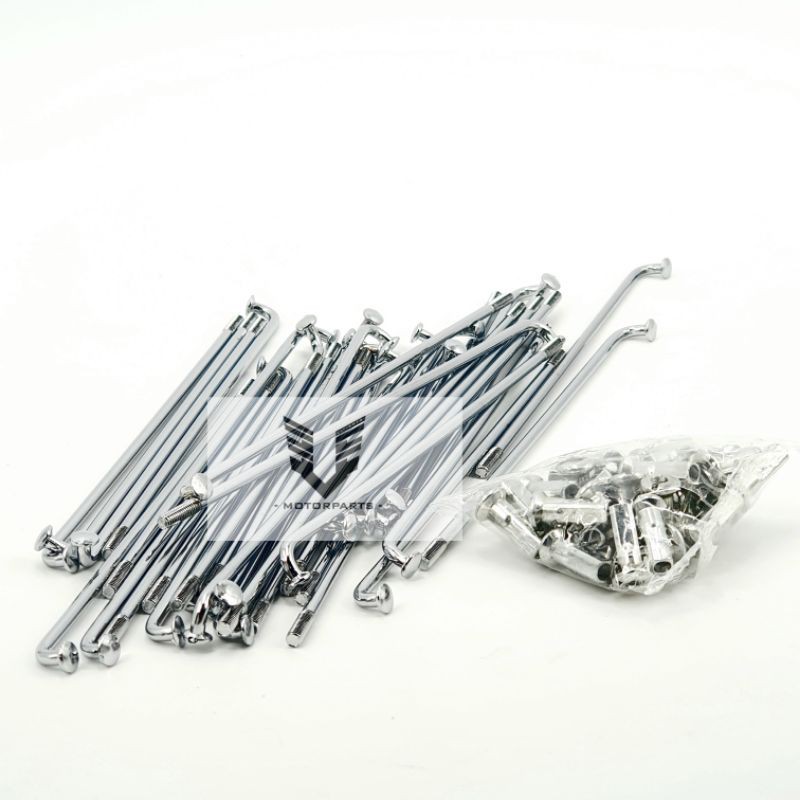 Spoke Aksesori Needle Lidi Rims Lidi Alloy Rims Gold/Chrome/Black ...