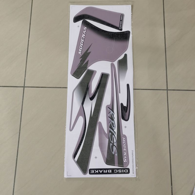 🔥MODENAS KRISS Body Sticker🔥PURPLE | Shopee Malaysia