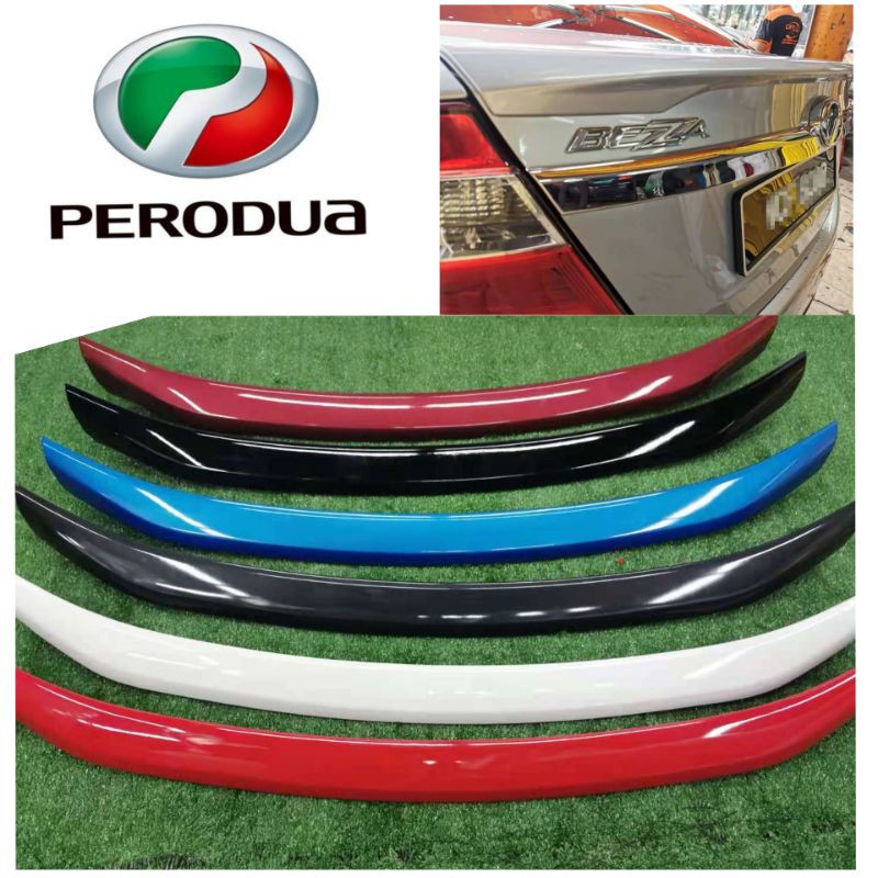 PERODUA BEZZA Spoiler GearUp OEM ABS Siap Cat / Bezza OEM ABS Spoiler ...