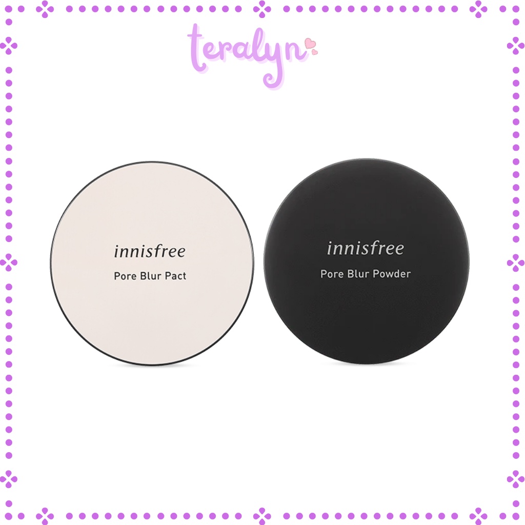 [Ready stock] Innisfree Pore Blur Pact 12.5g Pore Blur Powder 11g