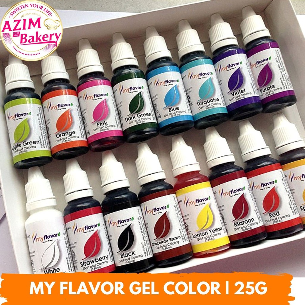 Gel Color My Flavor 25g Colouring White Violet Purple | Black | Royal ...
