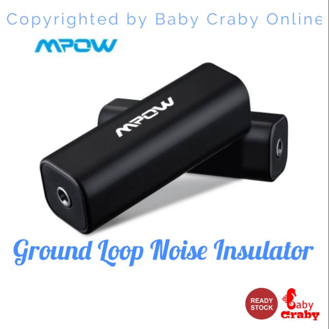 Mpow Ground Loop Noise Isolator For Car Audio System/Home Stereo With