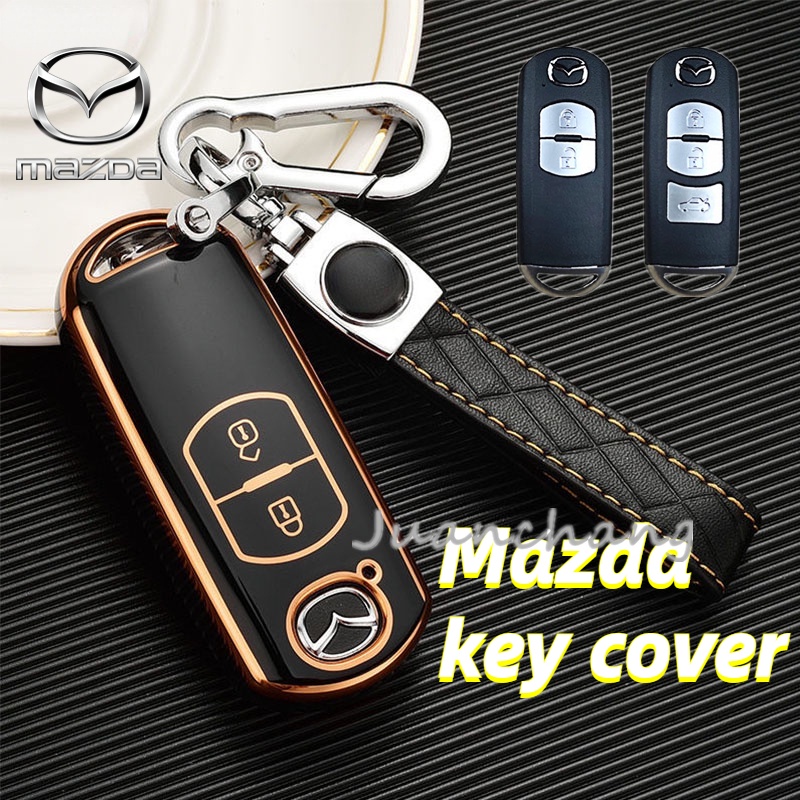 (NEW)Mazda car key cover Case Tpu Pc Car Key Cover Case Fit.For Mazda 2 3 5 6 2017 Cx4 Cx5 Cx