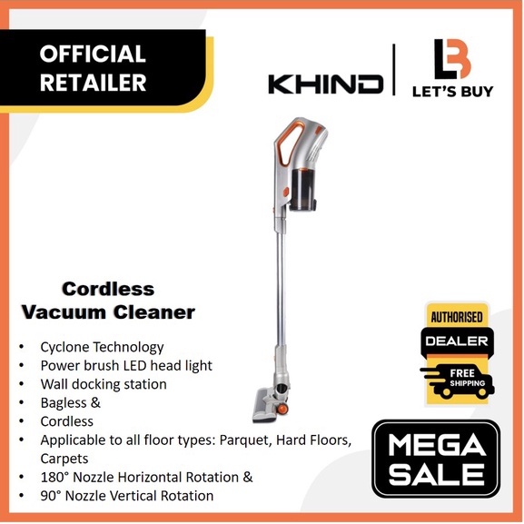 KHIND VC9675 Cordless Vacuum Cleaner 2IN1 Shopee Malaysia